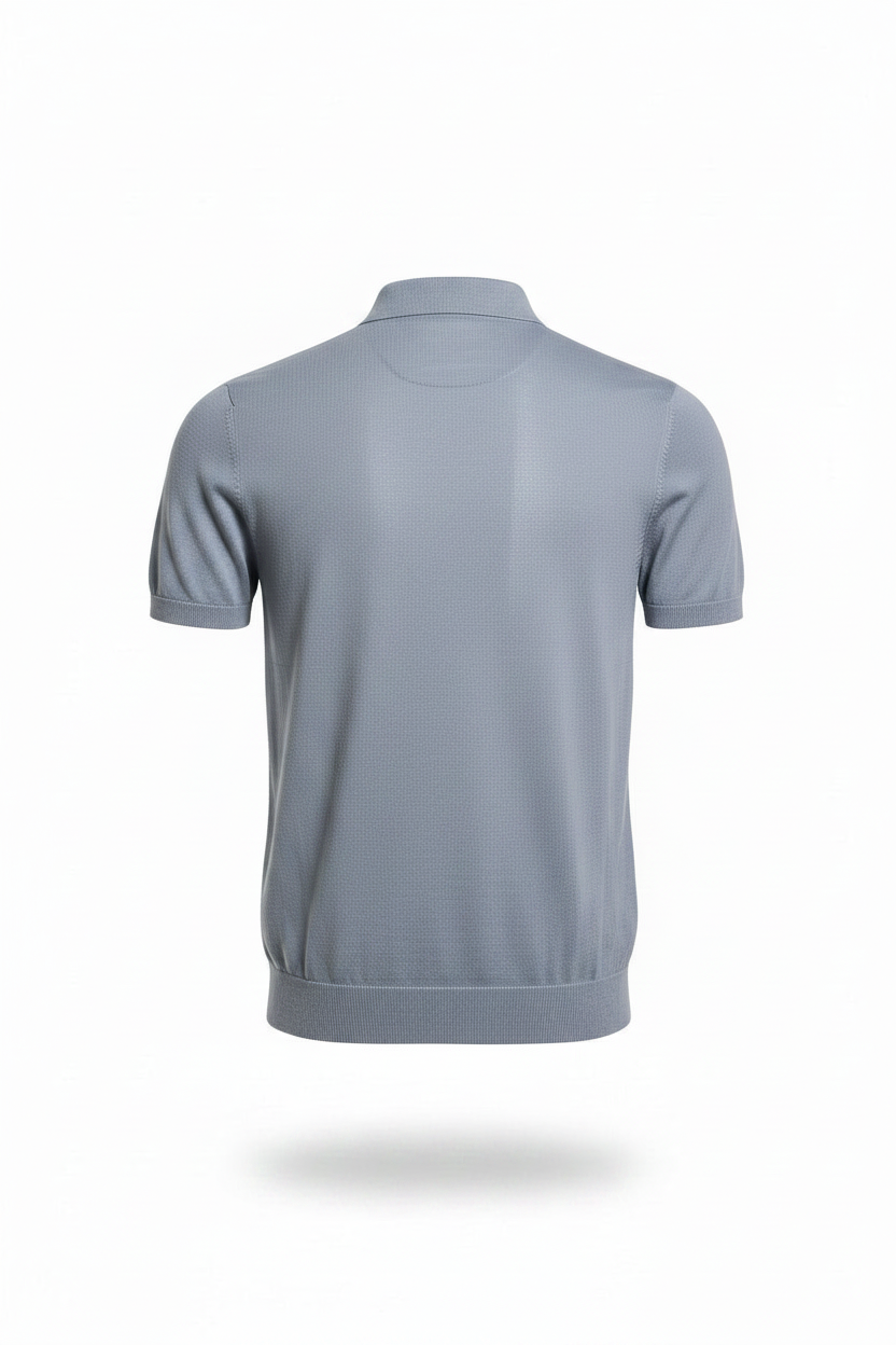 Knitted Polo Shirt by Porter&Ash