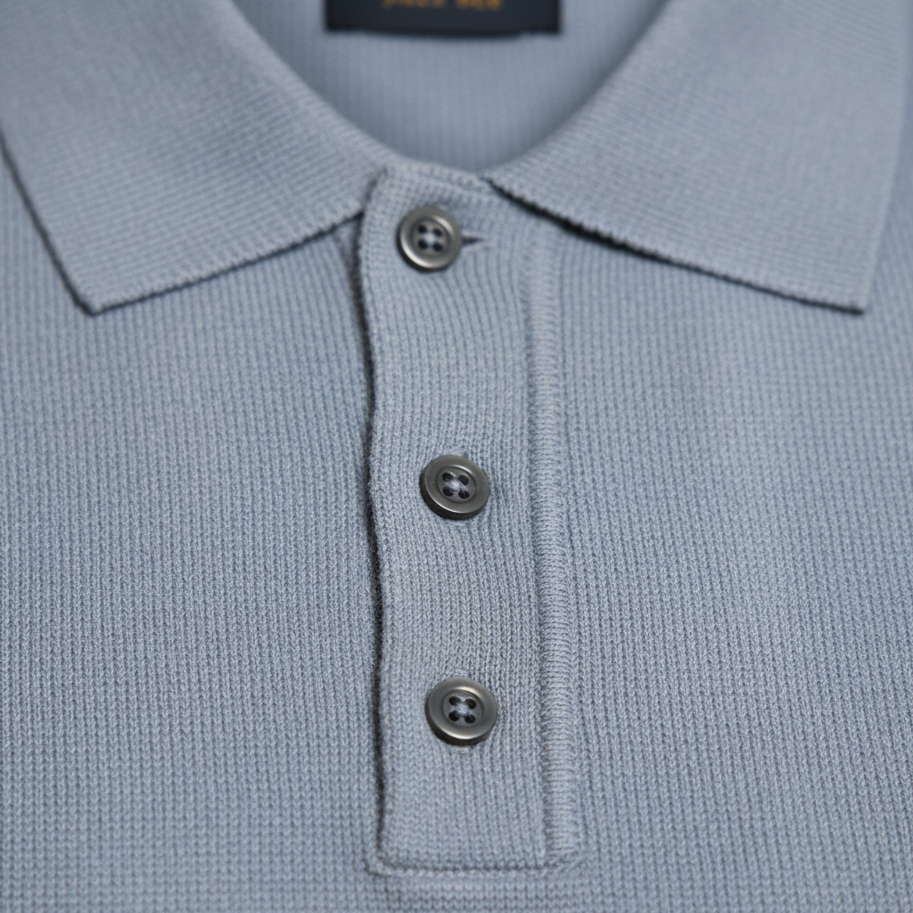 Knitted Polo Shirt by Porter&Ash