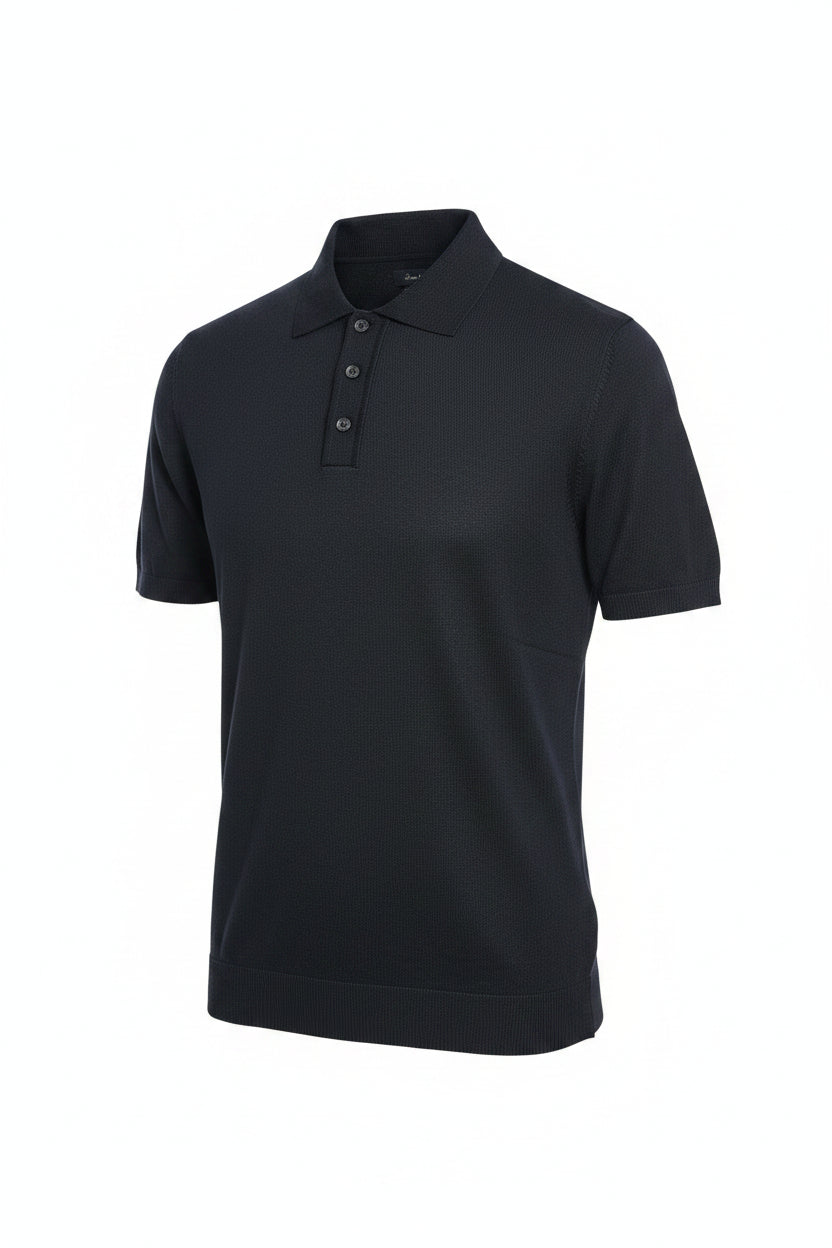 Knitted Polo Shirt by Porter&Ash