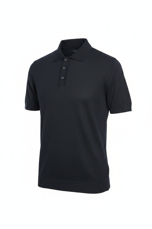 Knitted Polo Shirt by Porter&Ash