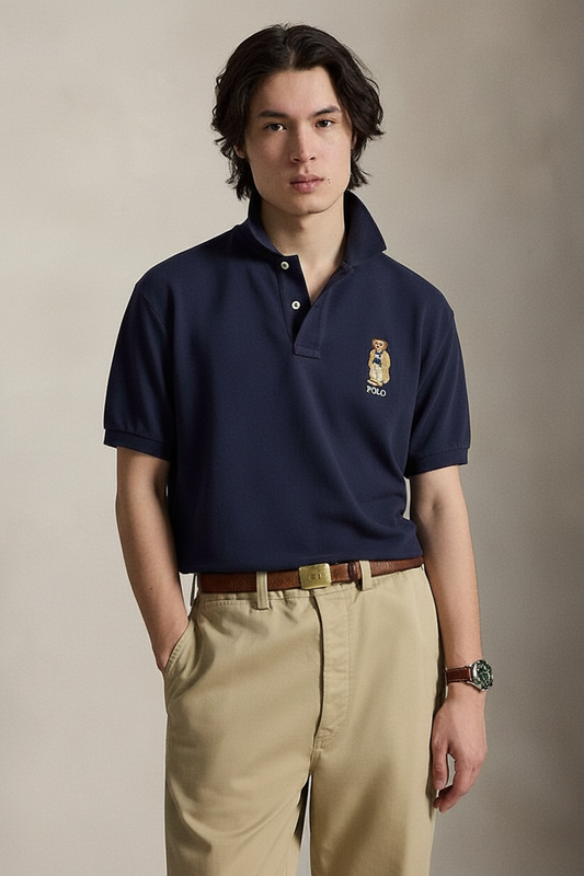 Polo Ralph Lauren Original Fit Polo Bear Mesh Polo Shirt