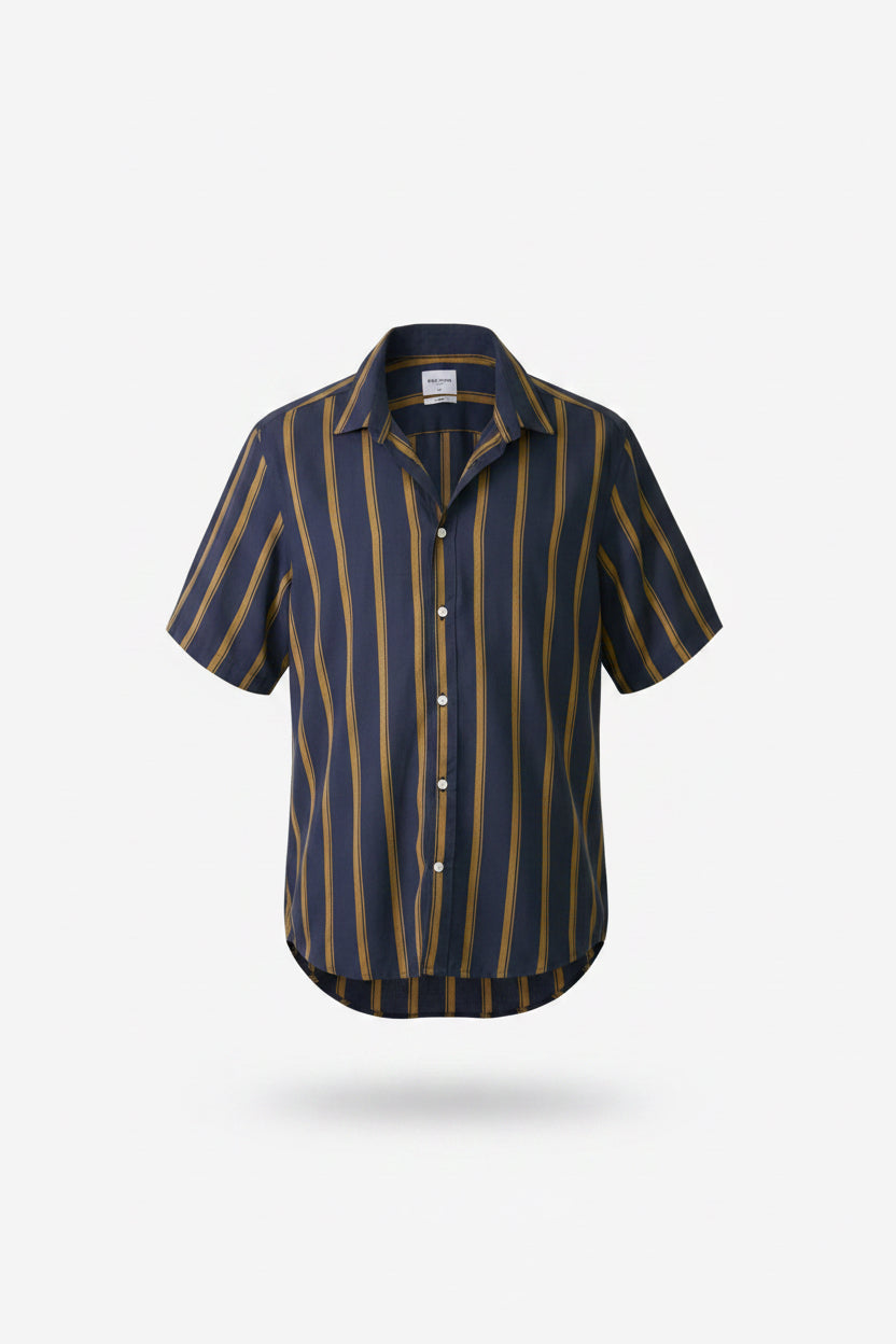 Only&Sons striped short sleeve shirt - slim fit
