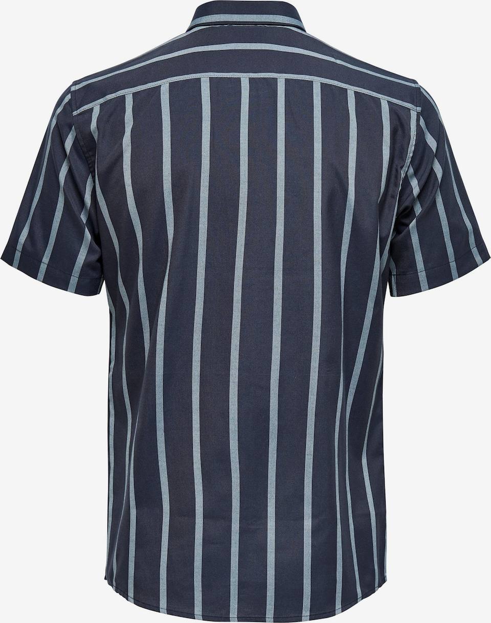 Only&Sons striped short sleeve shirt - slim fit