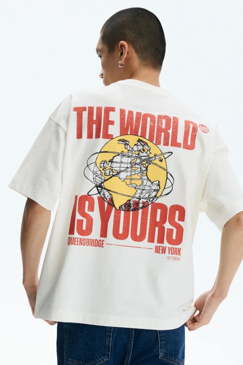 H&M | Oversized Fit Printed Tee