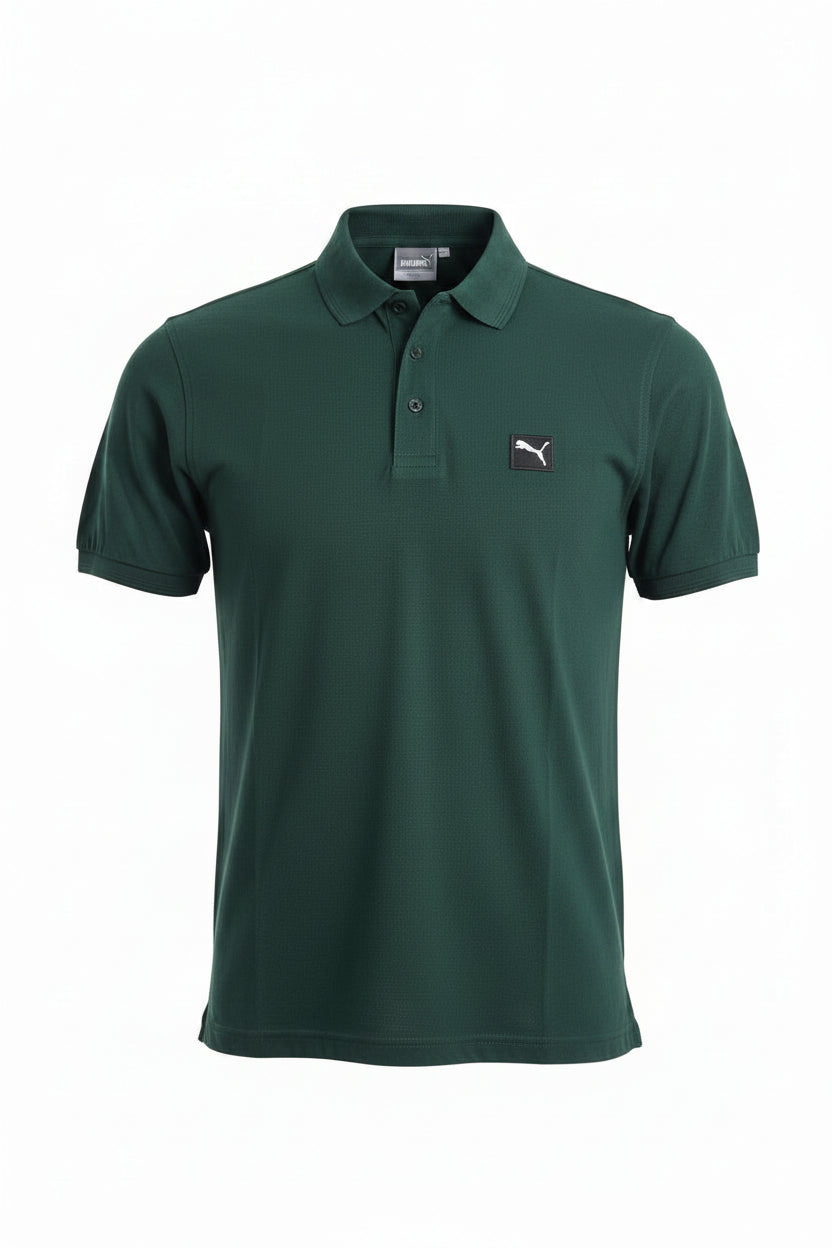Puma logo polo interlock Tee
