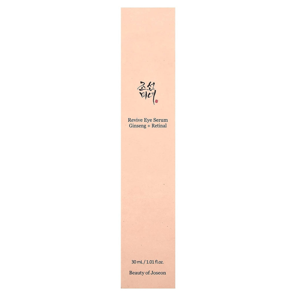 Beauty of Joseon Korean Eye Serum: Ginseng + Retinal 30ml, Pink, 1 Fl Oz (Pack 1)