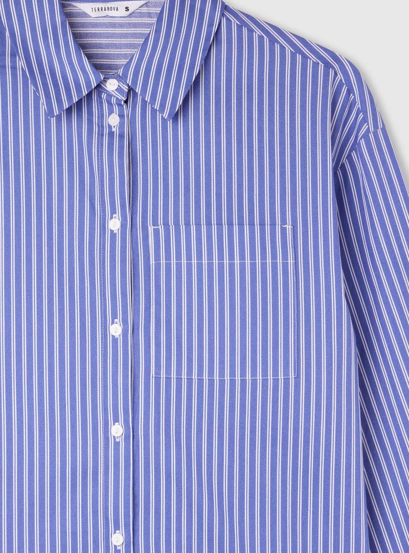 Stradivarius Basic striped fitted shirt