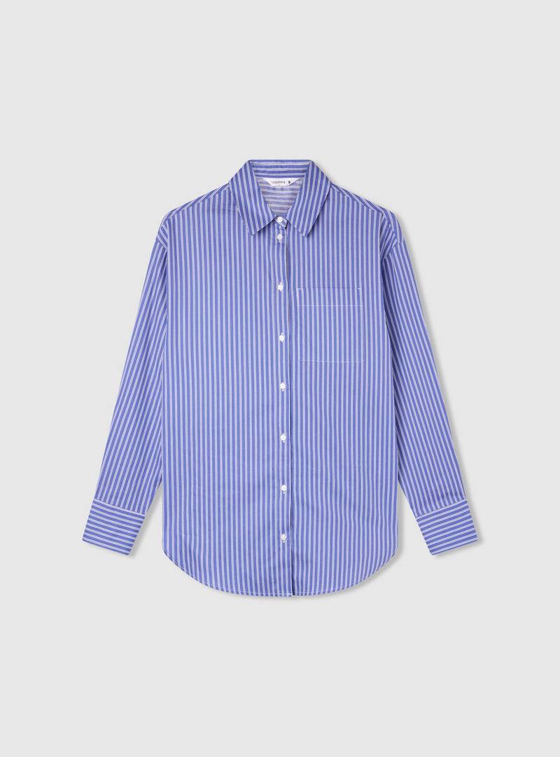 Stradivarius Basic striped fitted shirt