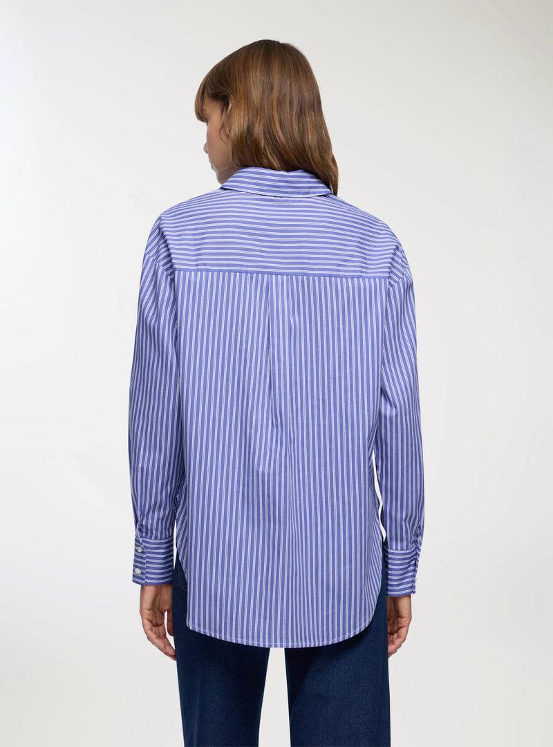 Stradivarius Basic striped fitted shirt