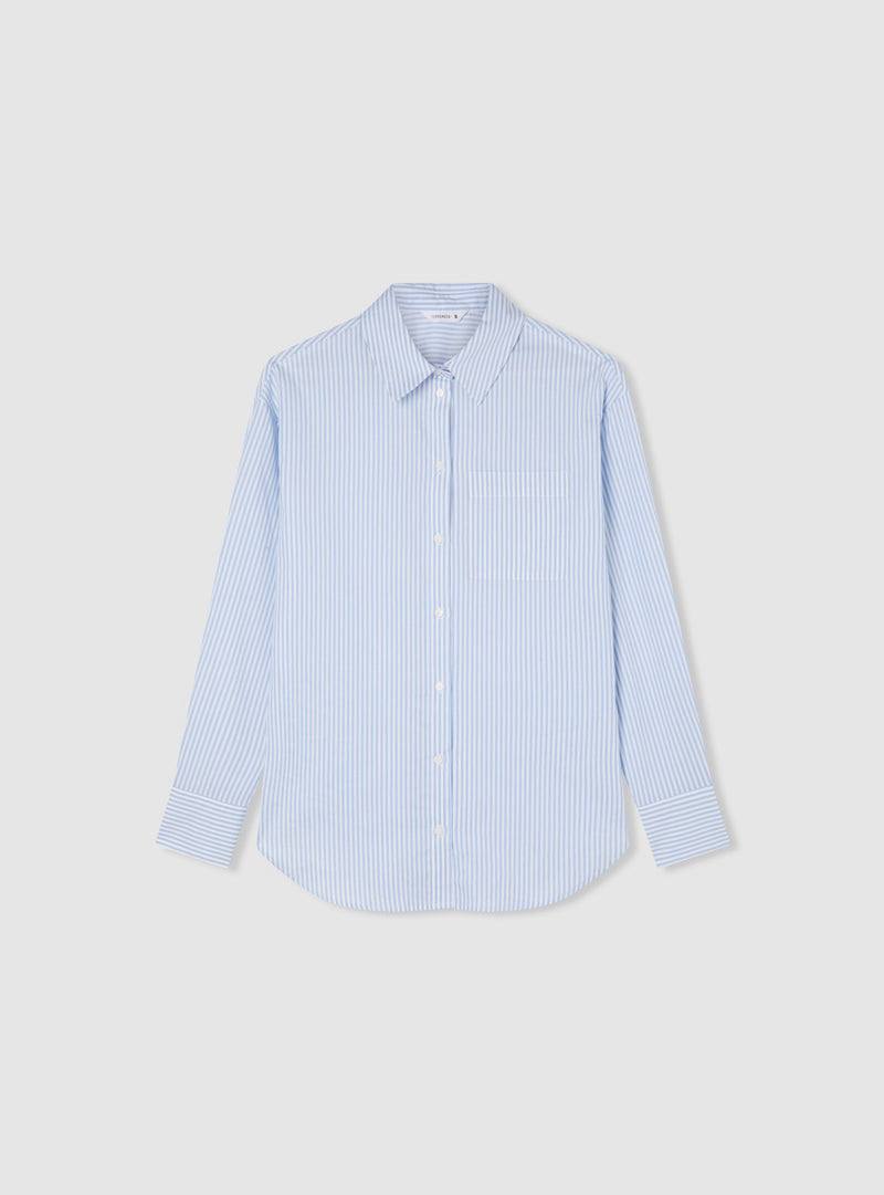 Stradivarius Basic striped fitted shirt