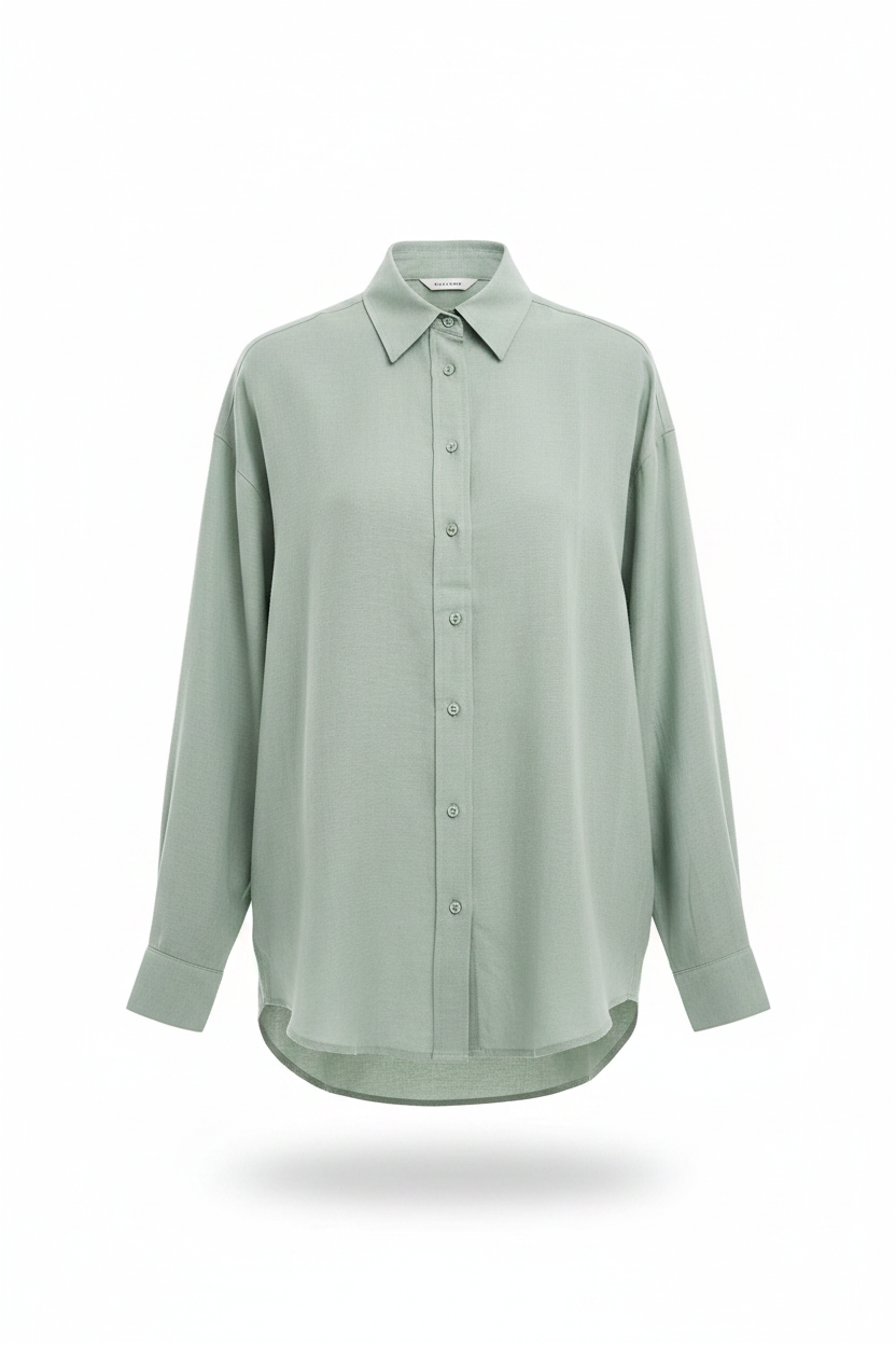 Stradivarius Linen-look flowing shirt
