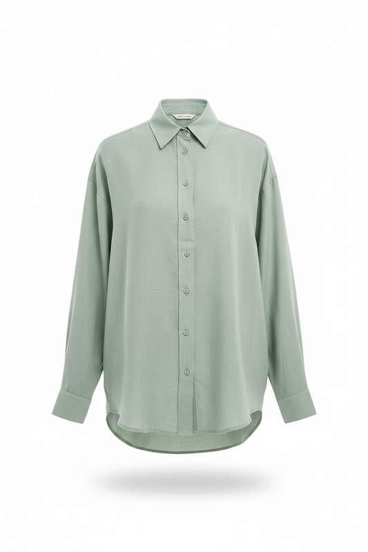 Stradivarius Linen-look flowing shirt