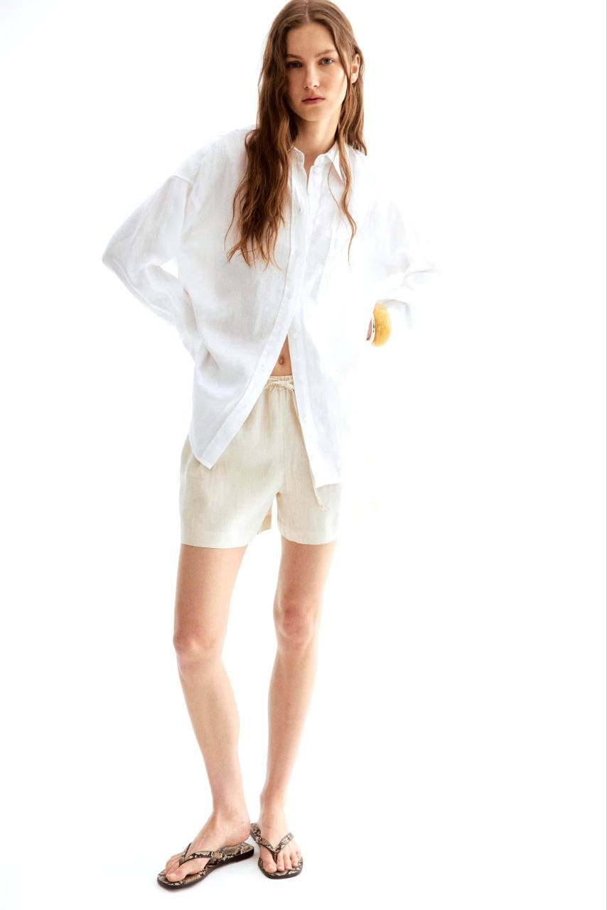 H&M Linen short Regular fit