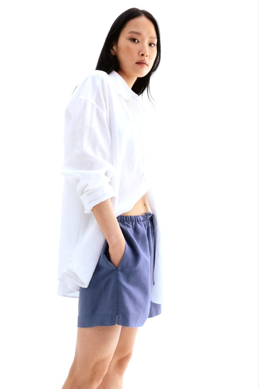 H&M Linen short relaxed fit