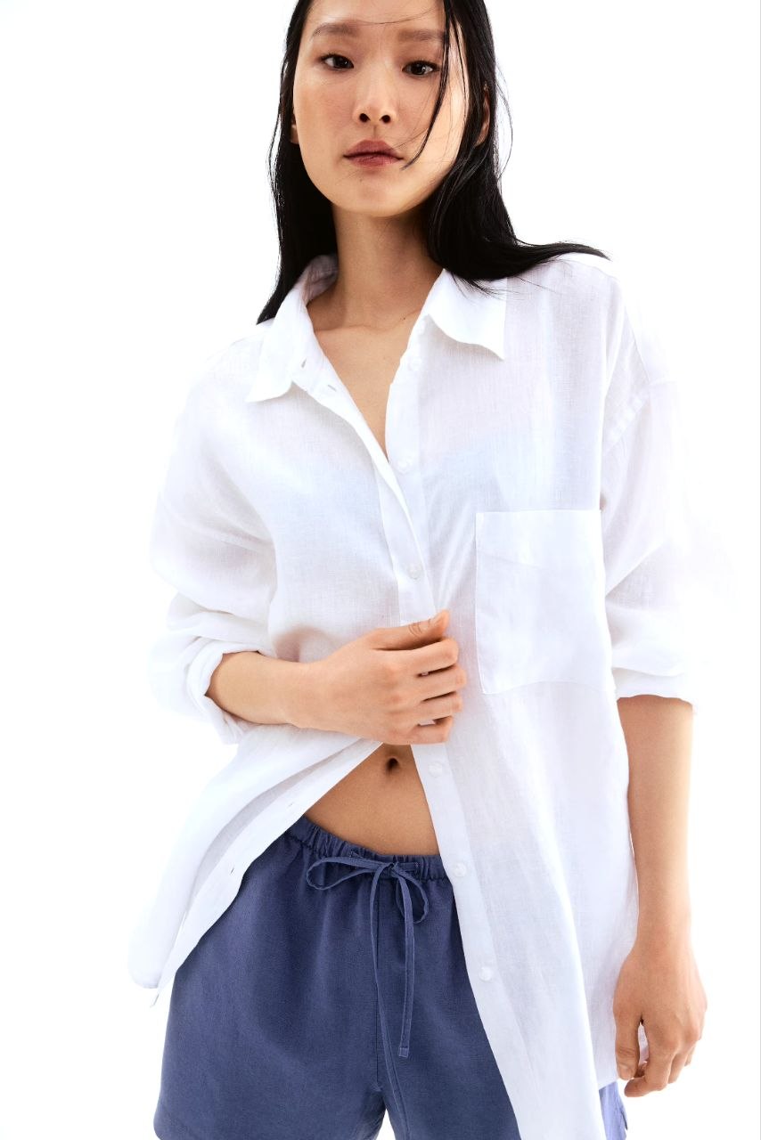 H&M Linen short relaxed fit