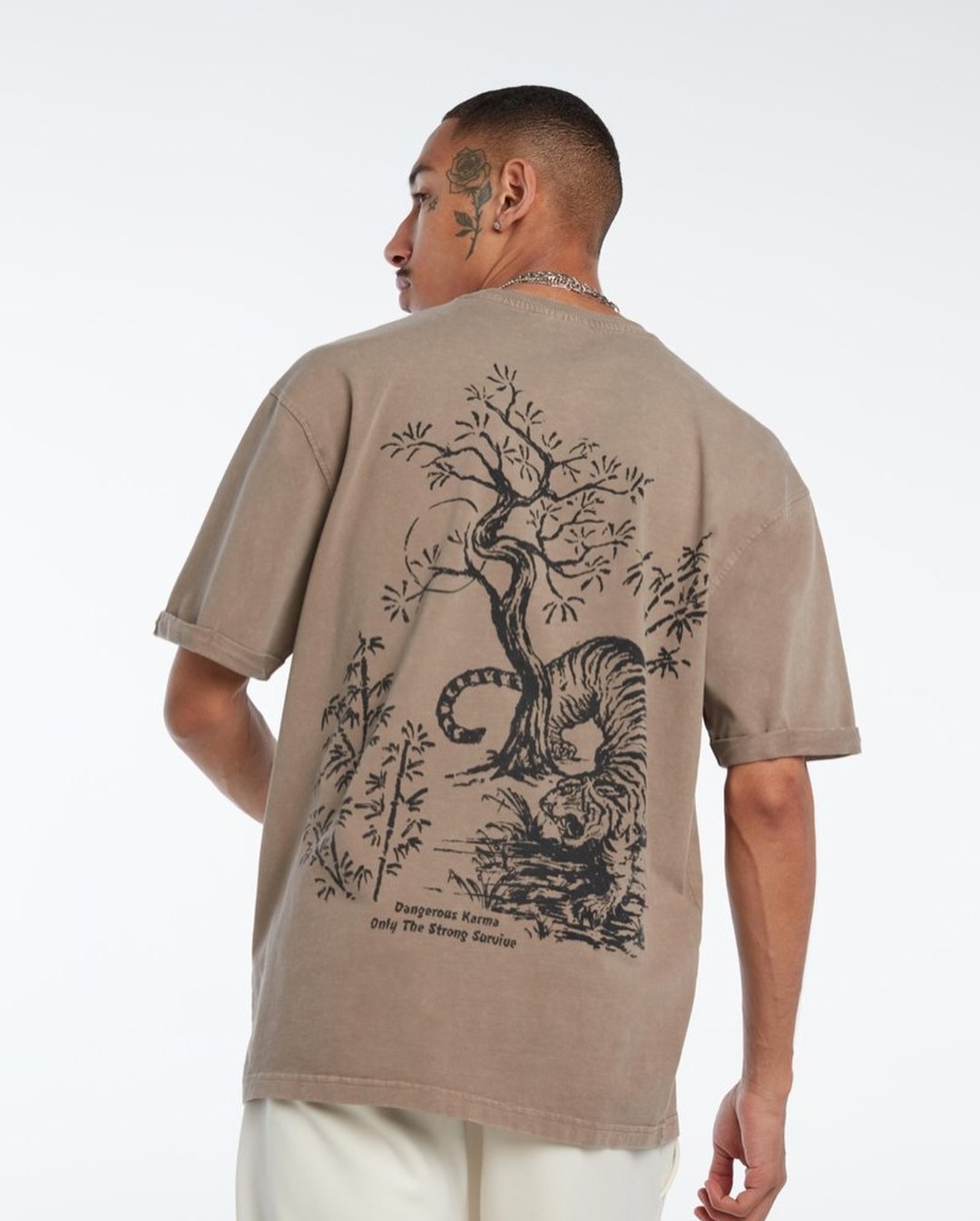 Pull&Bear oversized printed T-shirt