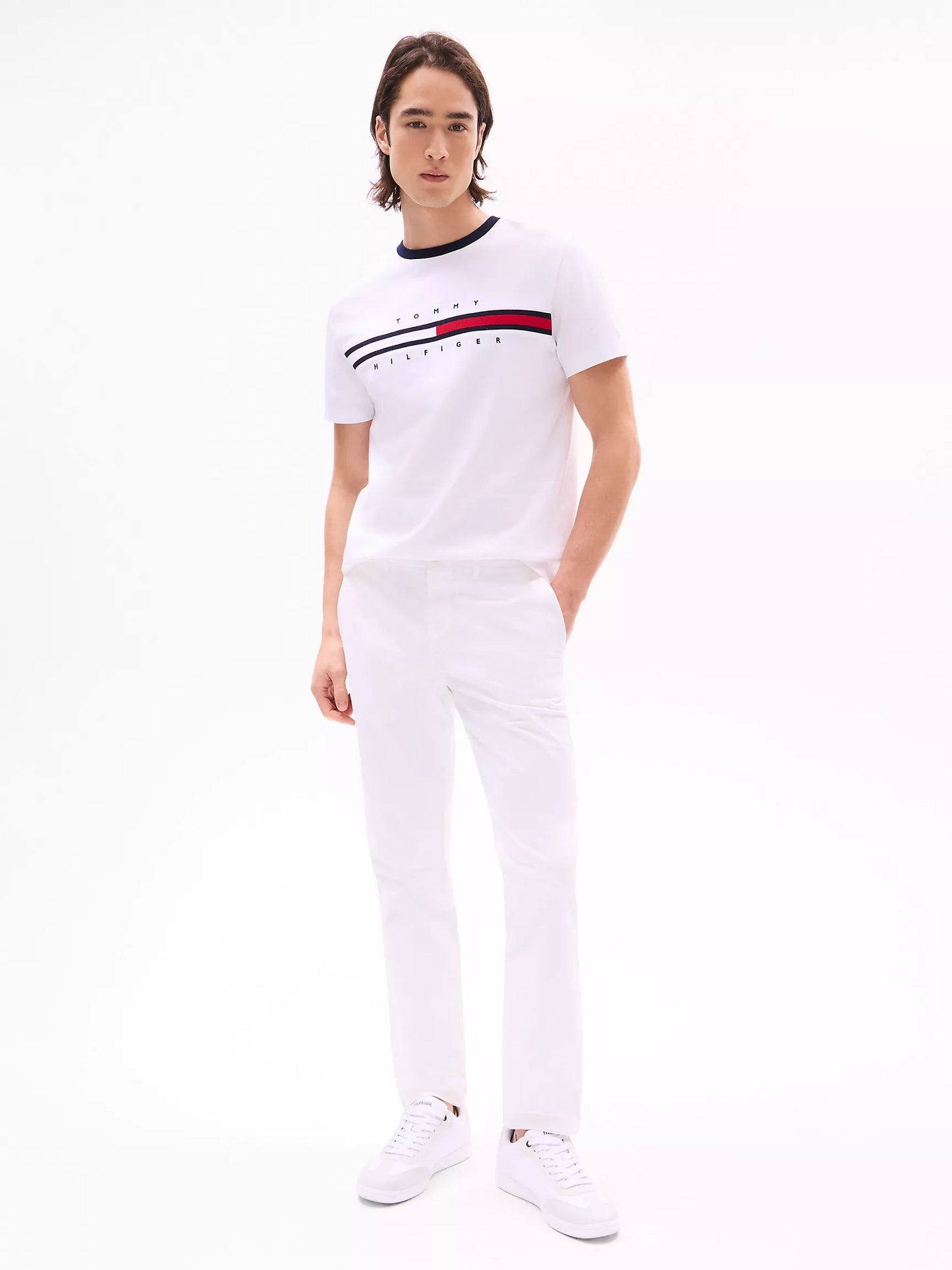 Tommy Hilfiger crewneck logo panel Tee