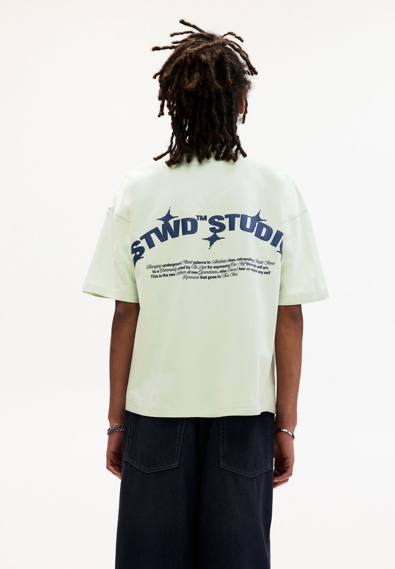 Pull&Bear printed oversized T-shirt