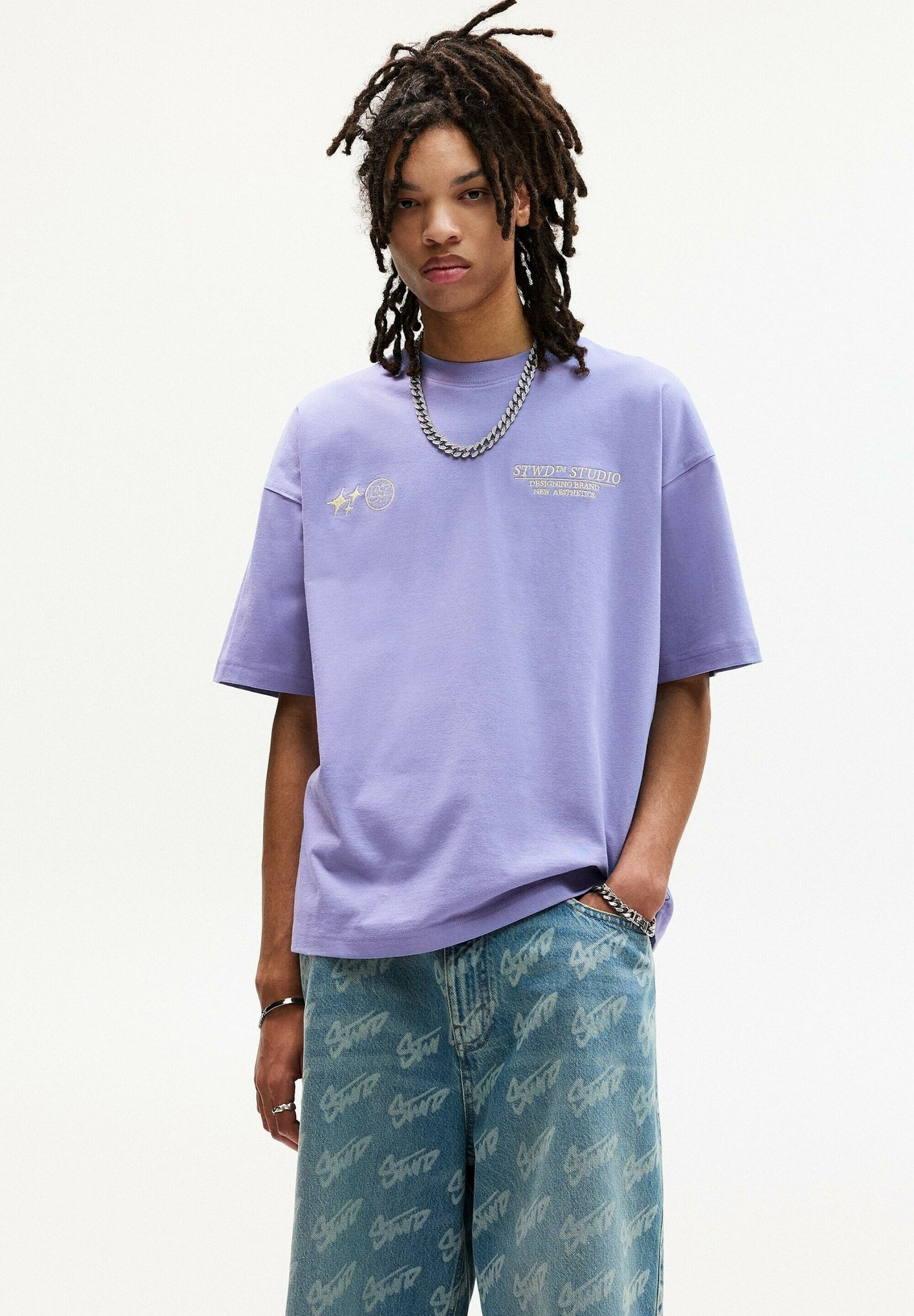 Pull&Bear printed oversized T-shirt