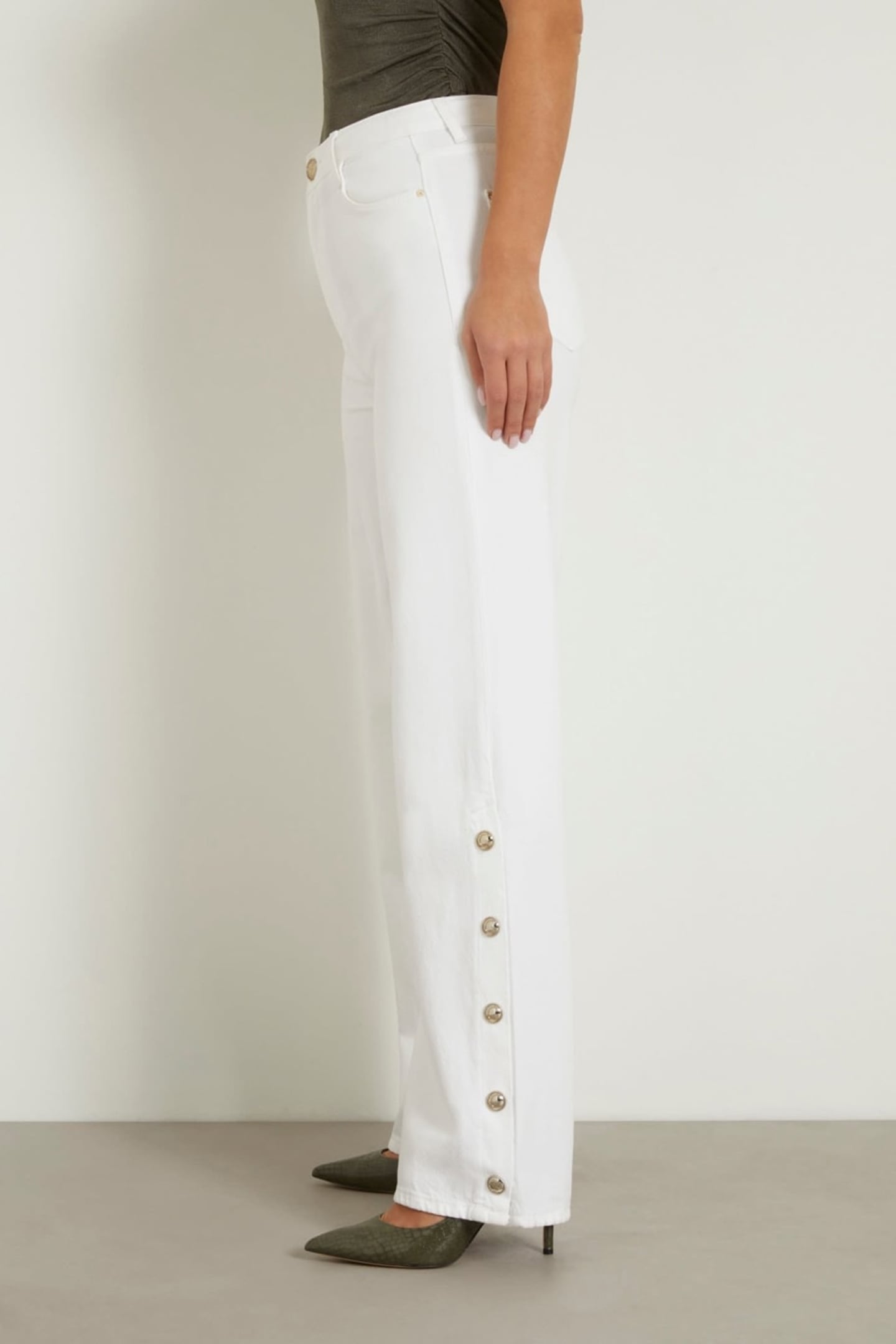 GUESS High-Rise Paz Wide Leg Denim pants