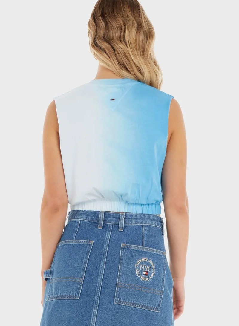 Tommy Jeans crop-top Tiedye