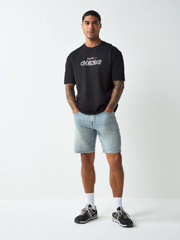 NEXT vintage blue stretch denim short