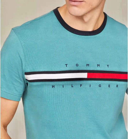 Tommy Hilfiger crewneck logo panel Tee