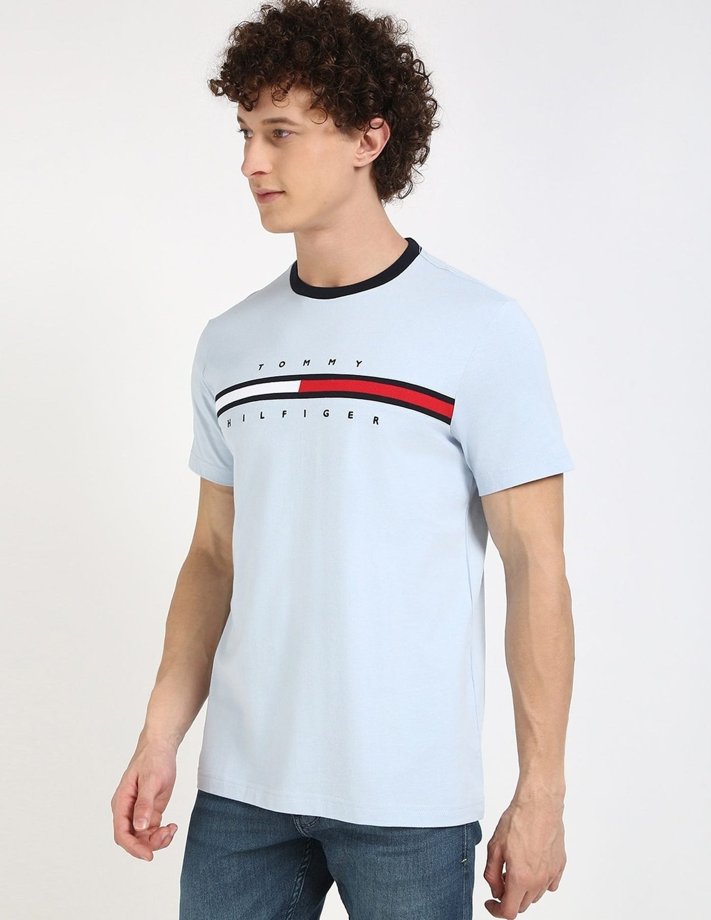 Tommy Hilfiger crewneck logo panel Tee