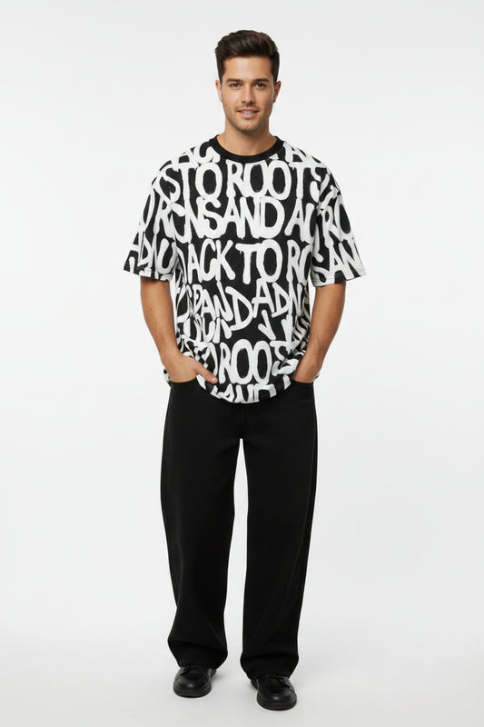Bershka Pattern Printed Tee