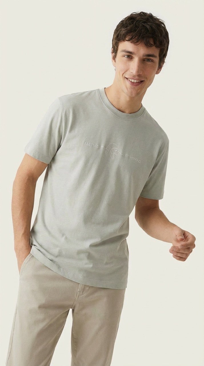 Bershka printed Tee - Relaxed fit