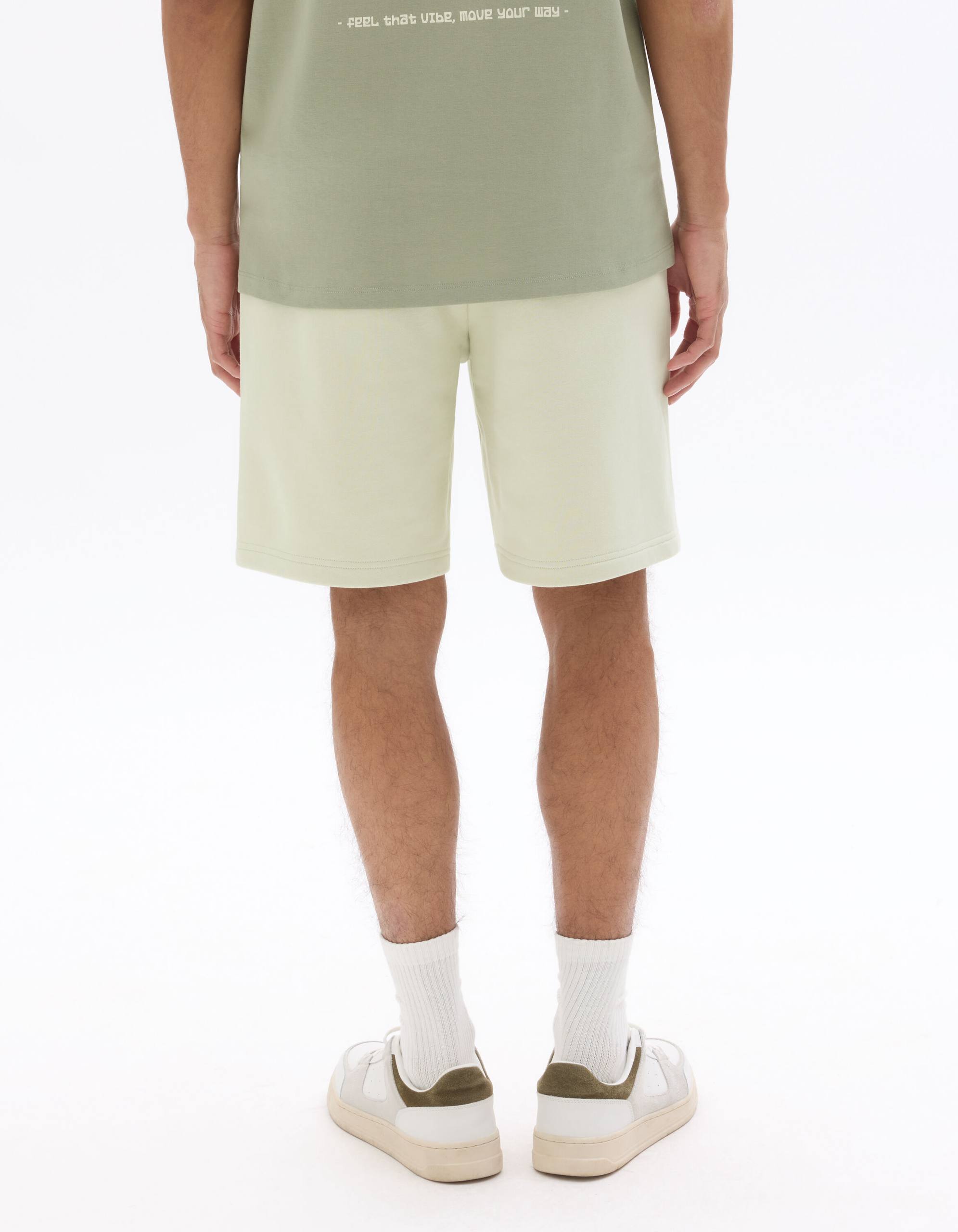 Celio cotton sweatshort light beige