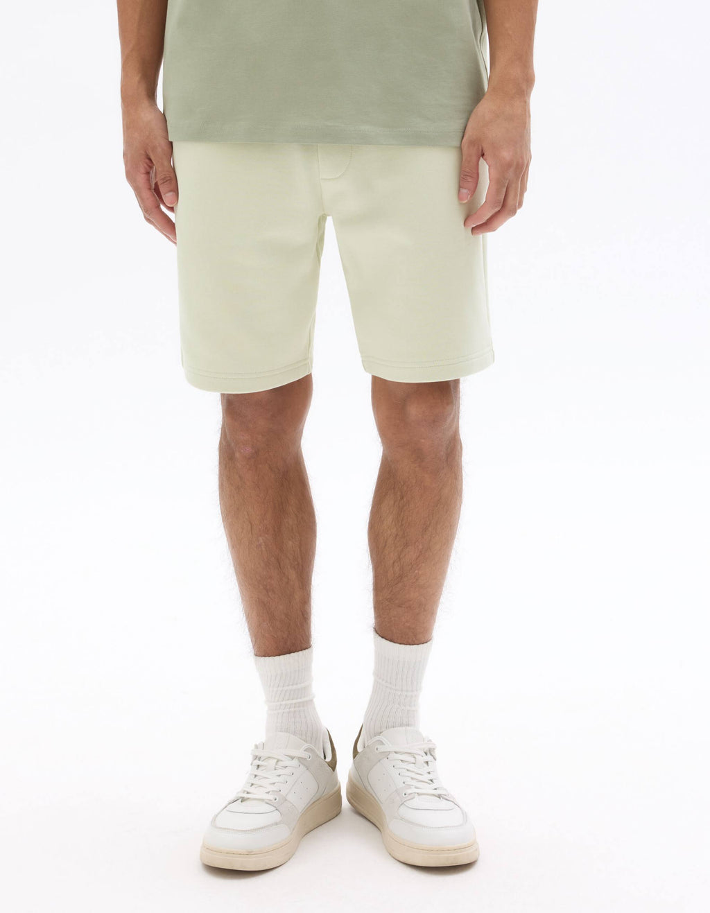 Celio cotton sweatshort light beige