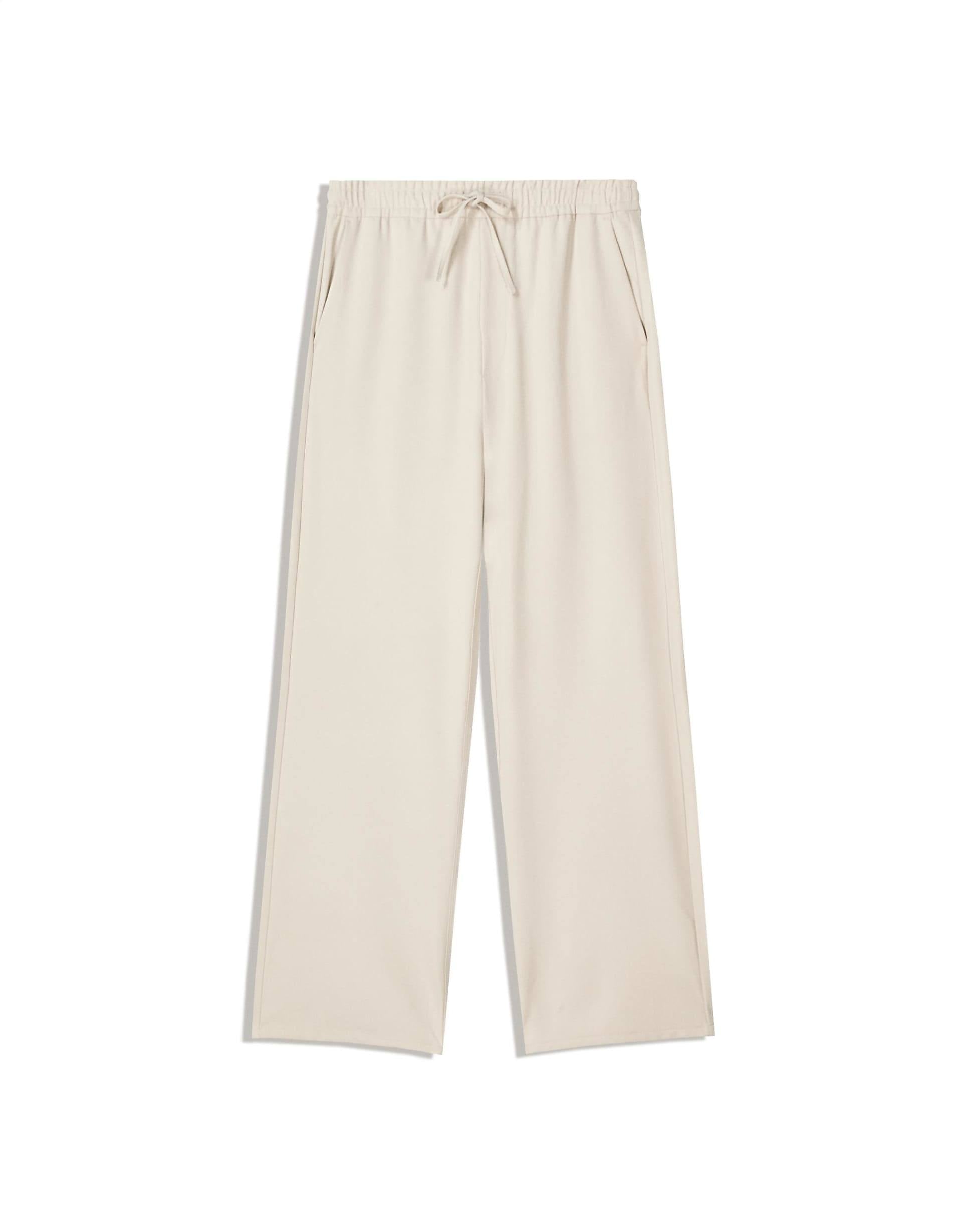 Bershka Straight-fit tailored jogging trousers