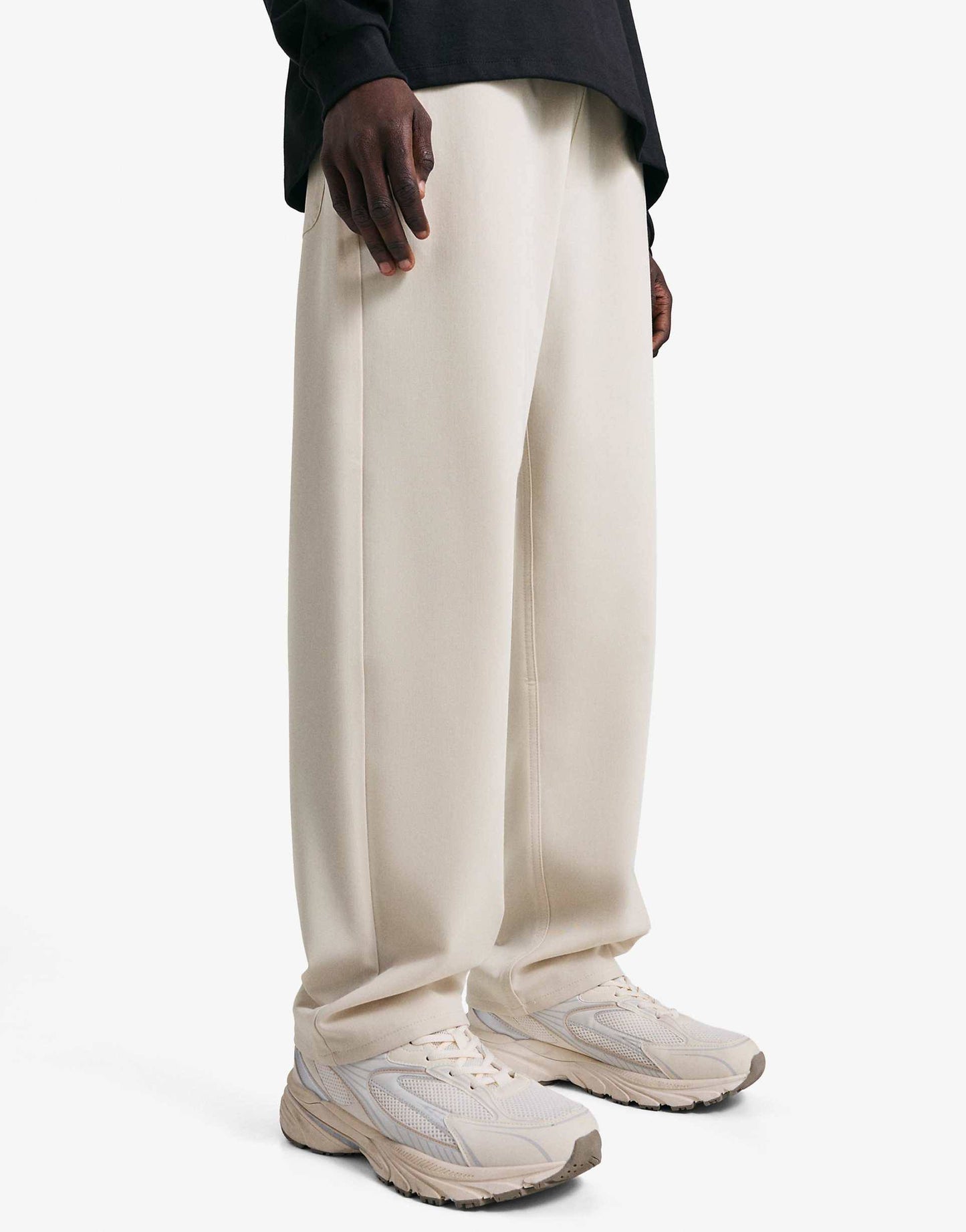 Bershka Straight-fit tailored jogging trousers