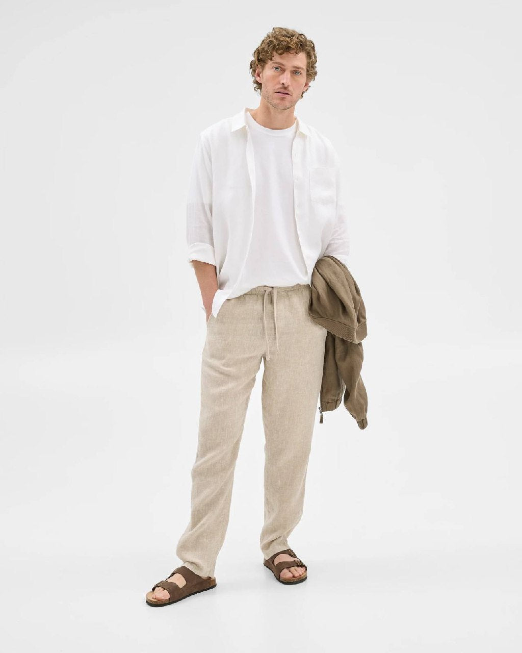 Zara Linen Pants - Relaxed fit