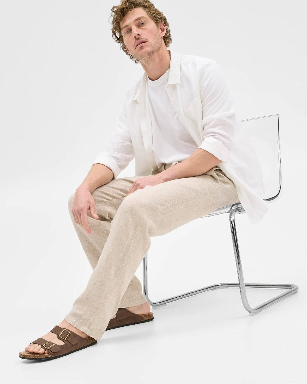 Zara Linen Pants - Relaxed fit