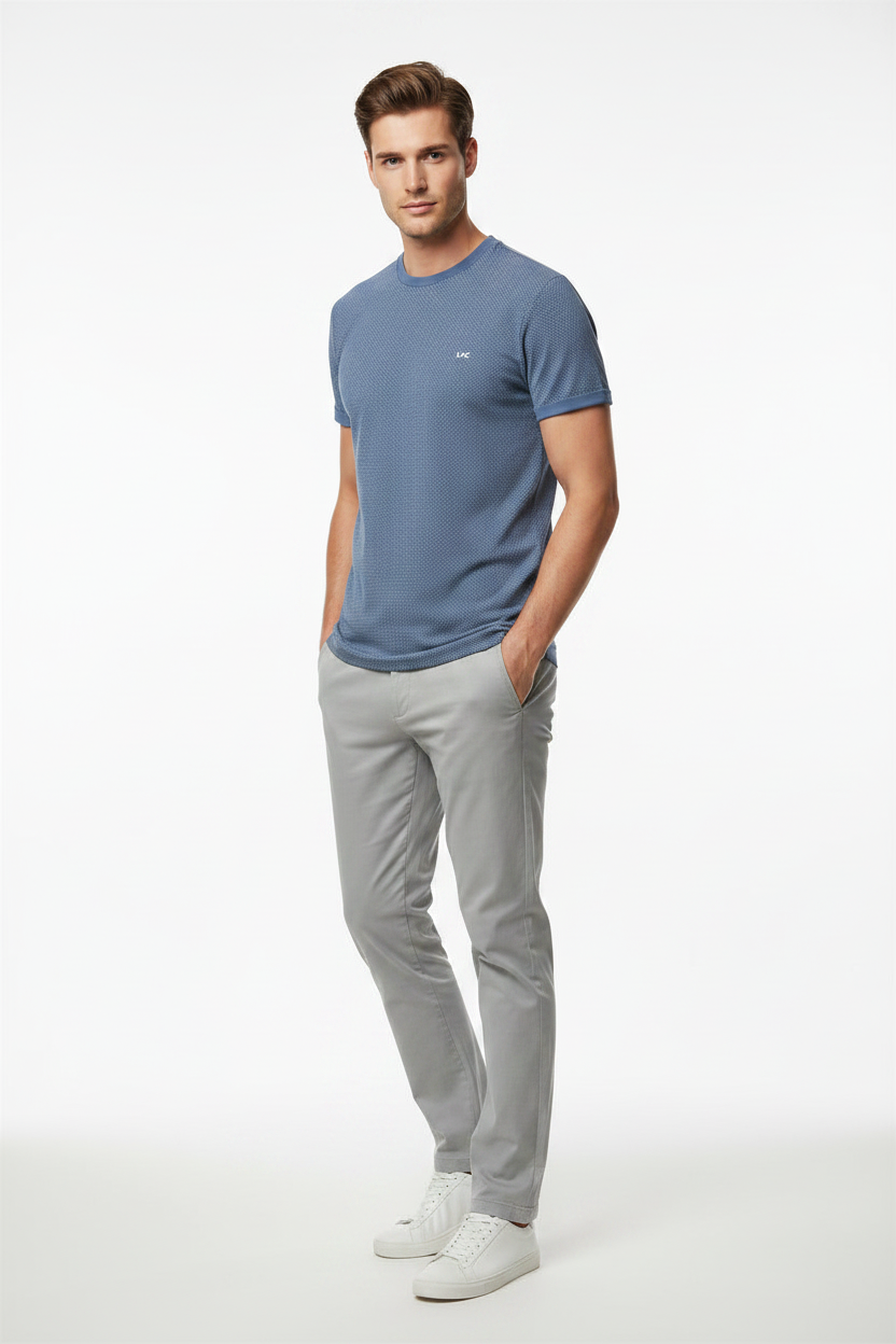 Micheal Kors Men's Micro-Dot Print T-Shirts-Blue