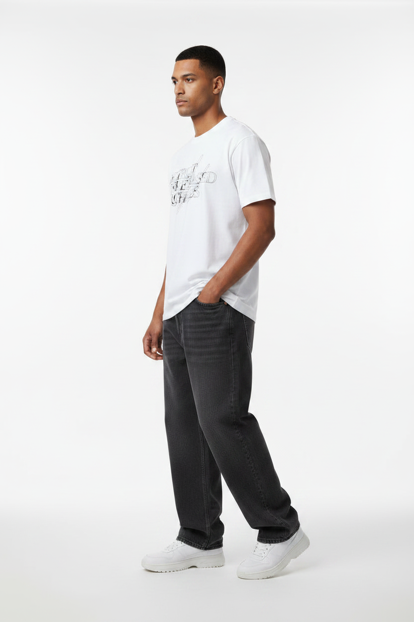 Bershka graphic T-Shirt ''DETROIT UNRELEASEDV ARCHIVES'' Print