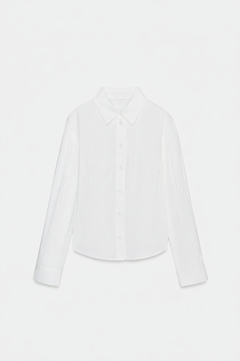 Zara Pleated Sleeve Shirt