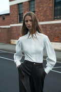 Zara Pleated Sleeve Shirt