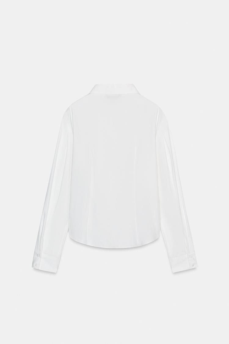 Zara Pleated Sleeve Shirt