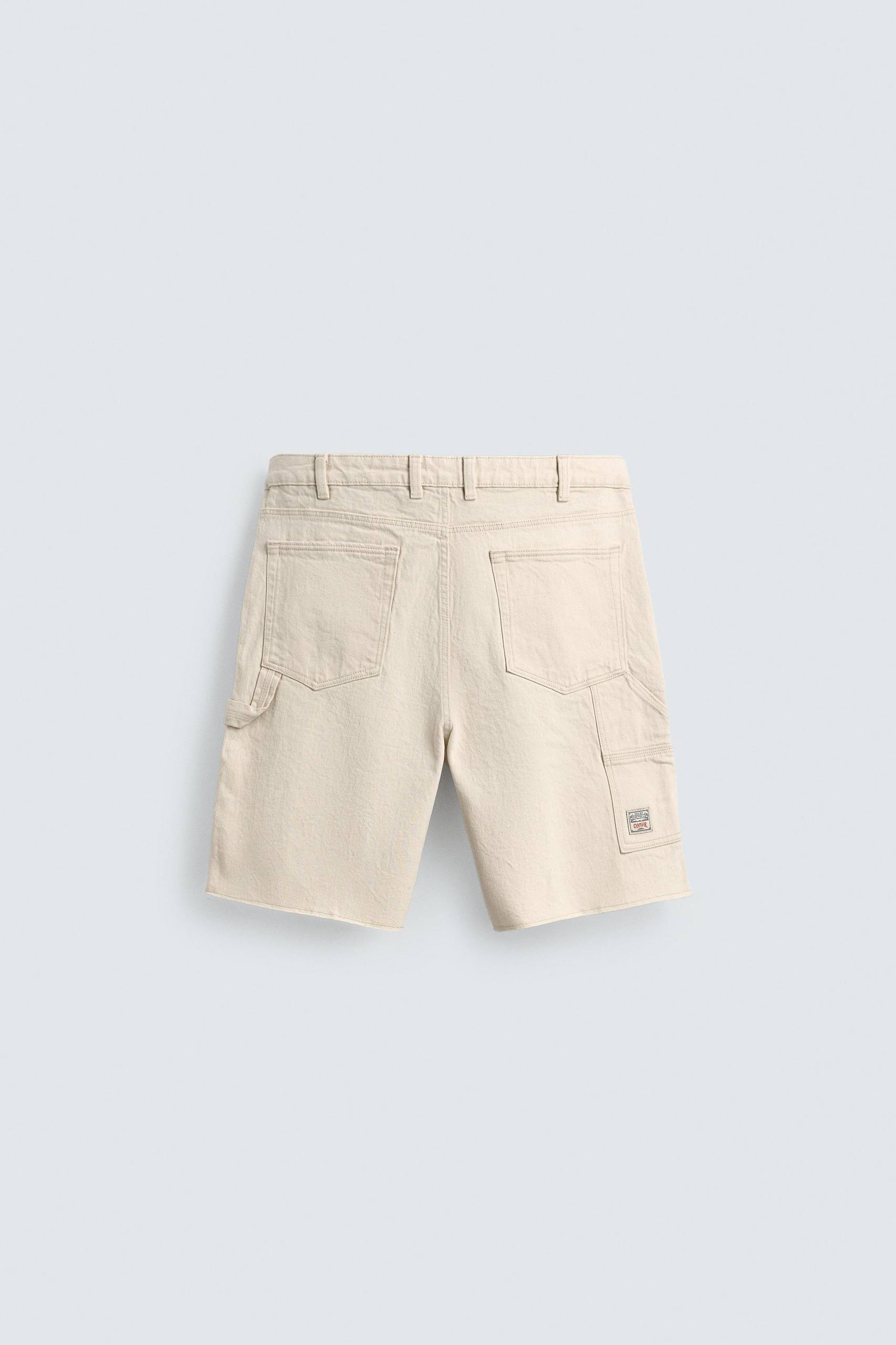 ZARA CARPENTER DENIM SHORT - BAGGY FIT