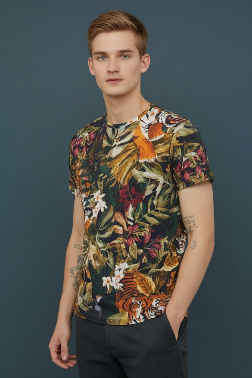 H&M full printed Tee