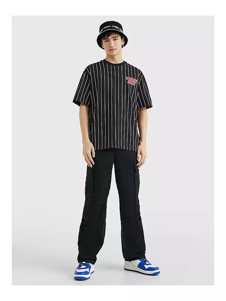 Tommy Hilfiger |Pinstripe Tee - Svart