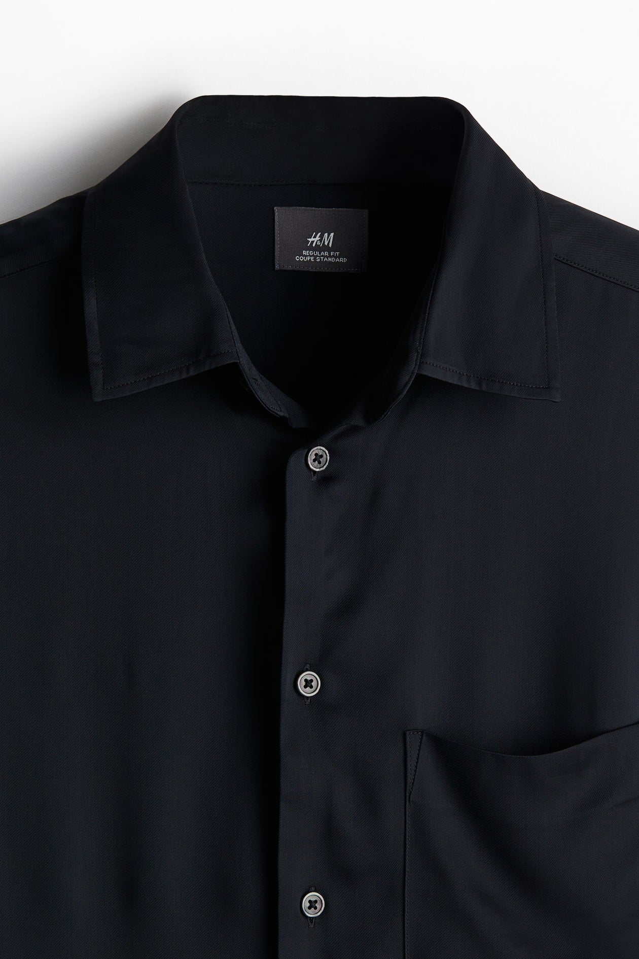 H&M|Regular Fit Satin shirt