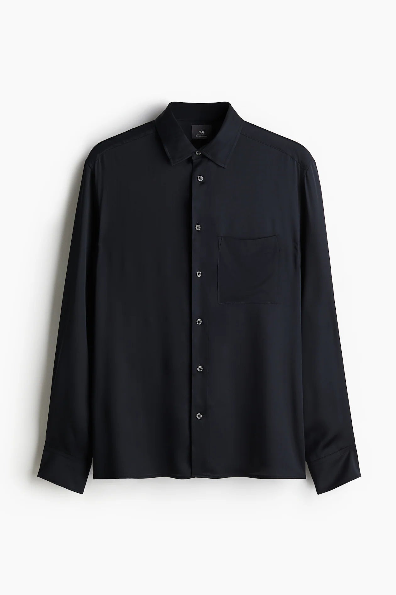 H&M|Regular Fit Satin shirt
