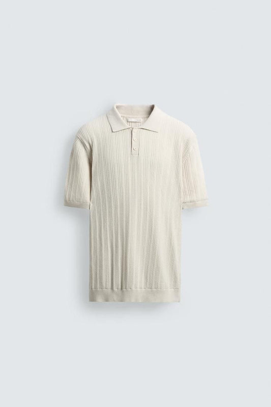 Zara knit polo shirt | Regular fit