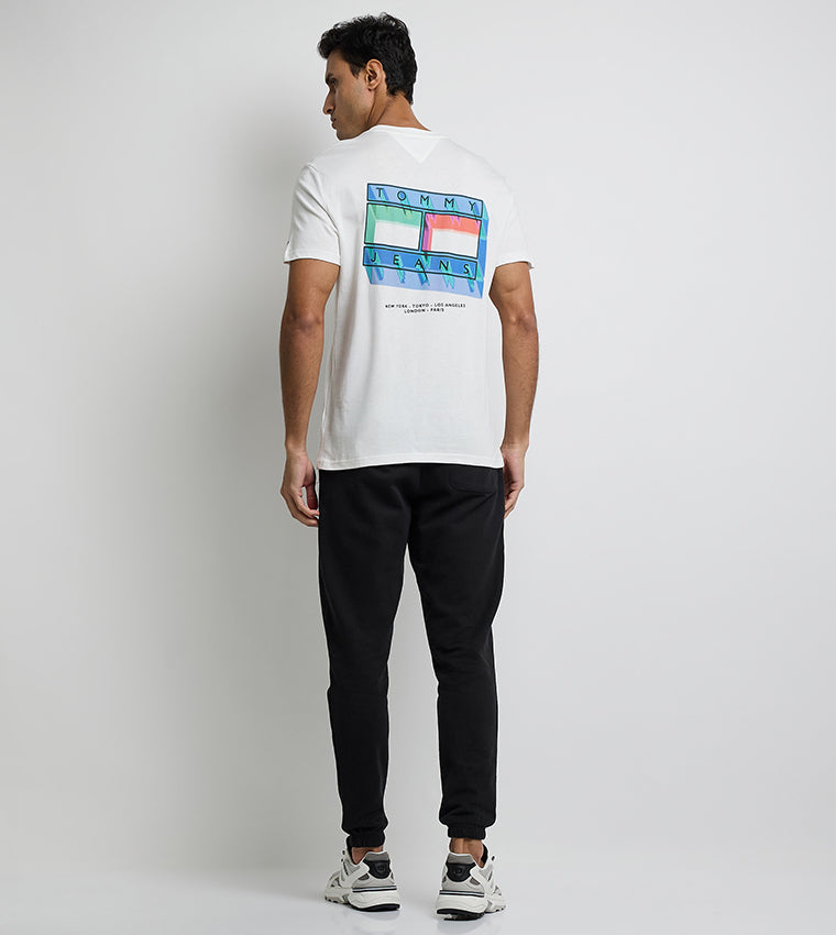 Tommy Jeans blurry flag
back print t-shirt