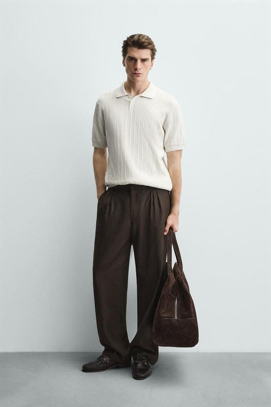 Zara knit polo shirt | Regular fit