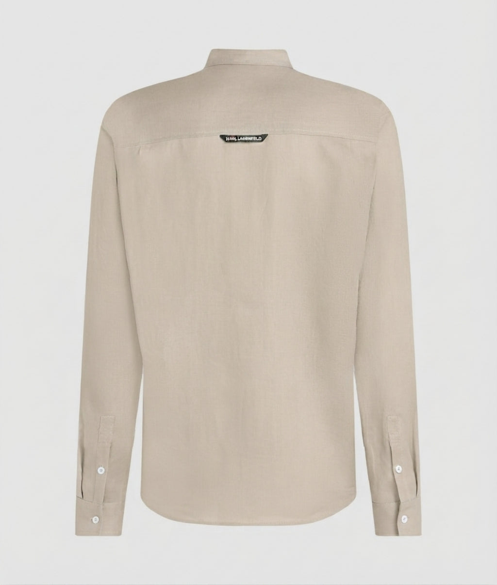 Karl Lagerfeld | Monogram linen shirt